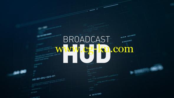 AE模版：50组HUD高科技信息数据界面元素包 Broadcast HUD的图片1