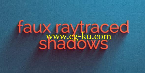 AE预设：立体感投射长阴影预设 Faux Raytraced Shadow Preset的图片1
