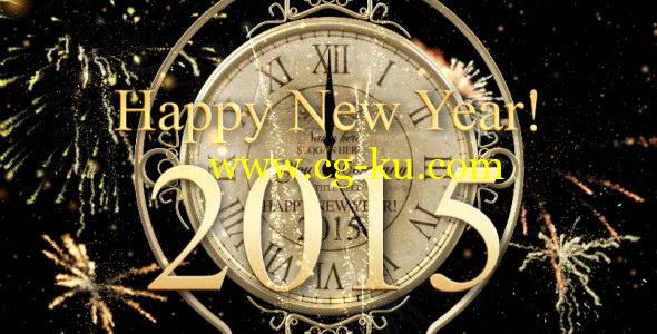 AE模版：2016新年倒计时开场片头效果 New Year Countdown Clock 2016的图片1