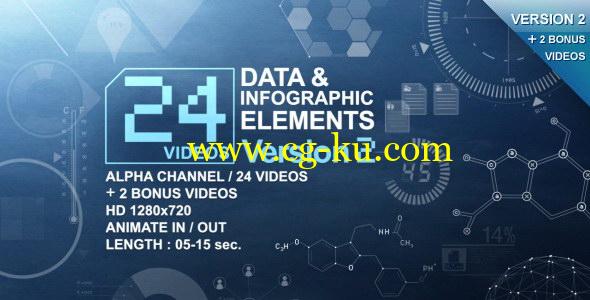 视频素材：26组高科技HUD信息数据特效高清素材的图片1