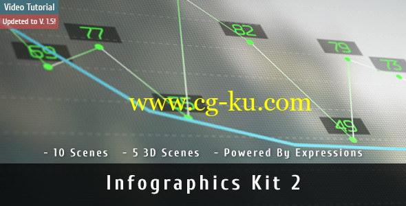 AE模板：信息数据柱状图表统计动画 Infographics Kit 2的图片1