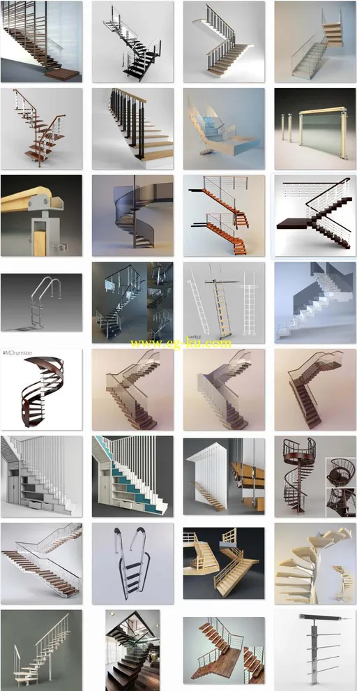 楼梯3D模型合集的图片1