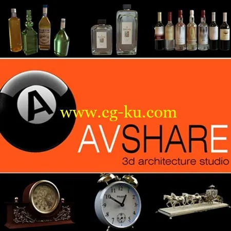 Avshare – 瓶子/时钟模型下载的图片1