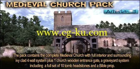 Arteria 3D Medieval Church Pack的图片1