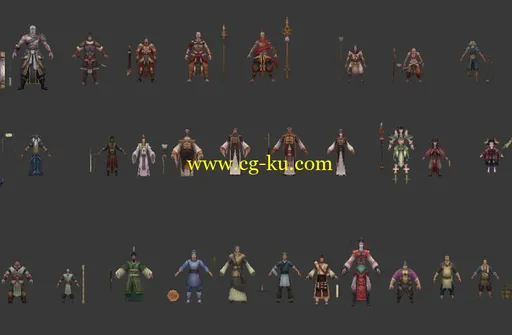 网络游戏斗战神全套角色3D模型免费下载的图片2