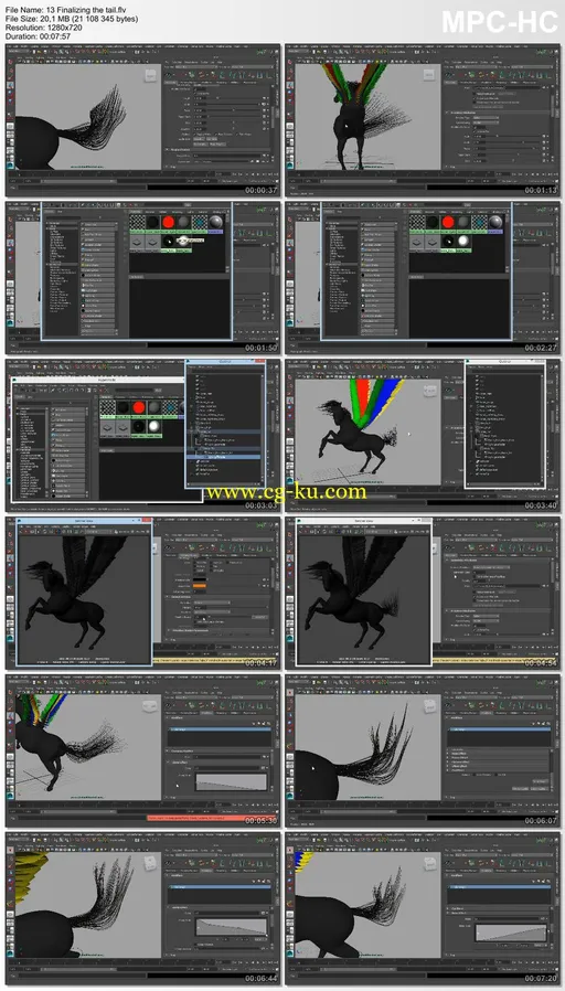 Dixxl Tuxxs – Creating a Pegasus Using XGen in Maya的图片2