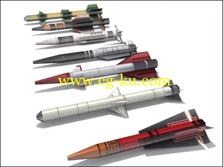 14 3d Weapons Collection OBJ with textures的图片1