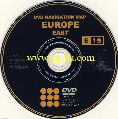 TOYOTA LEXUS Navigation DVD NORTH Europe 2014-2015 E19 DVD9-NAViGON的图片1