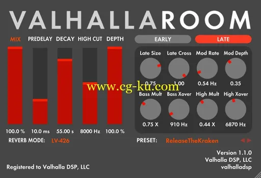 ValhallaDSP ValhallaRoom v1.1.1 WiN MacOSX的图片1