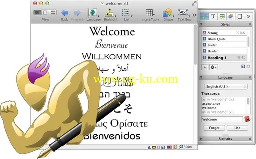 Nisus Writer Pro 2.1.9 Multilangual MacOSX的图片1
