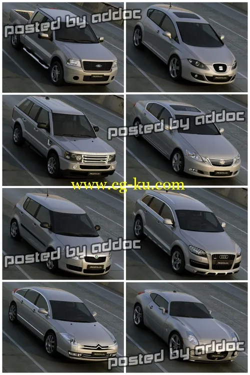 3D Models – PK3D Studio – HD Cars vol. 2 汽车模型的图片1