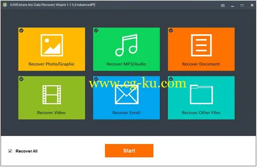 IUWEshare Any Data Recovery Wizard 1.9.9.9 Unlimited / AdvancedPE的图片1