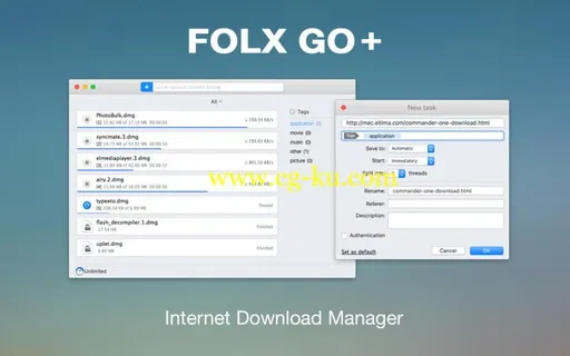 Folx GO+ 5.5 MacOSX的图片1