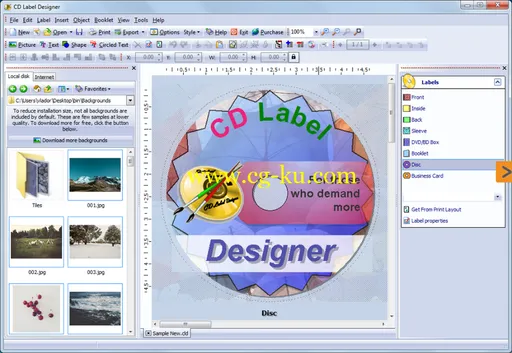 Dataland CD Label Designer 7.2 Build 763 Multilingual的图片1