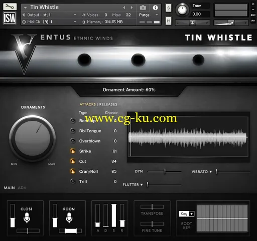 Impact Soundworks VENTUS Ethnic Winds – Tin Whistle KONTAKT的图片1