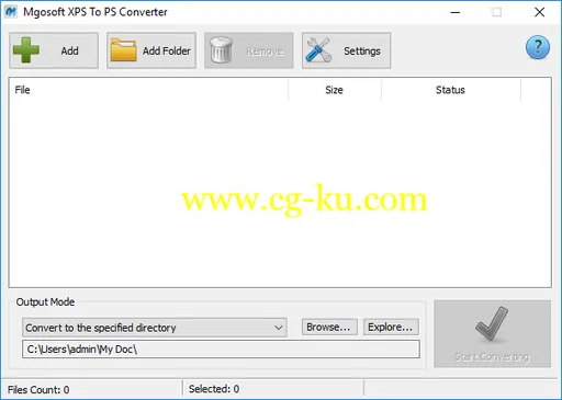Mgosoft XPS To PS Converter 7.3.1的图片1
