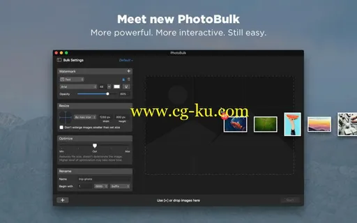 PhotoBulk: Bulk Image Editor 2.0 Multilingual MacOS的图片1