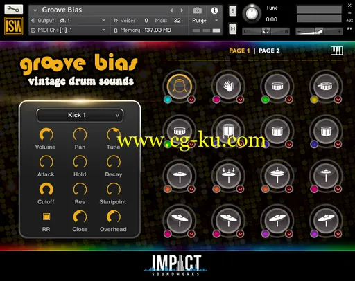 Impact Soundworks Groove Bias v2 KONTAKT的图片1