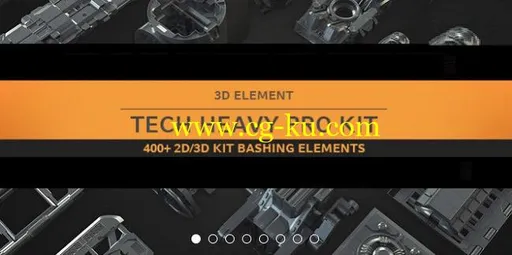 Gumroad – Tech Heavy Pro Kit (400+ 2d-3d Elements)的图片1