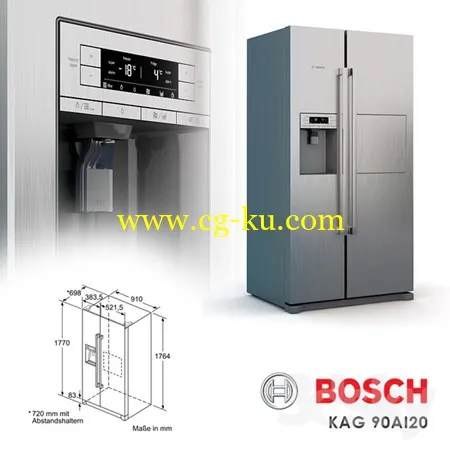 Refrigerator Bosch KAG 90AI20的图片1