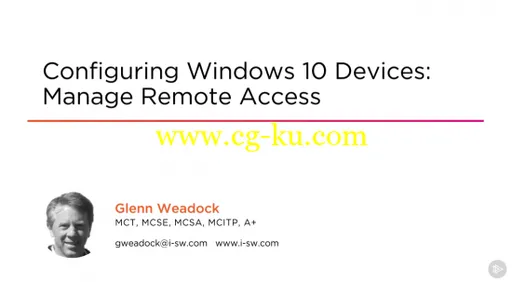 Configuring Windows 10 Devices: Manage Remote Access的图片1