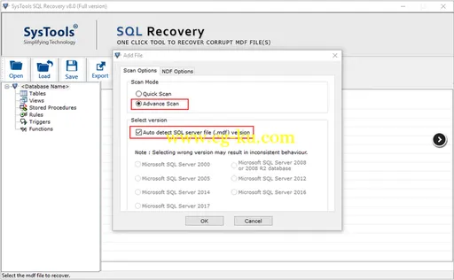 SysTools SQL Recovery 8.0的图片1