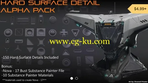 Gumroad – Hard Surface Detail Alpha Pack的图片1
