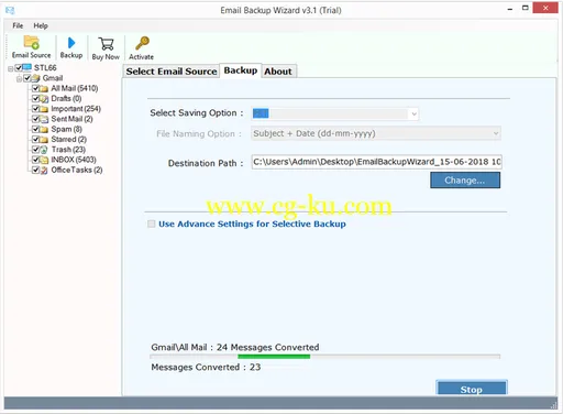 ZOOK Email Backup Wizard 3.1的图片1