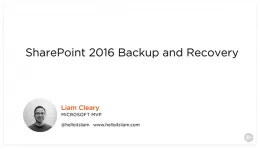 SharePoint 2016 Backup and Recovery的图片1