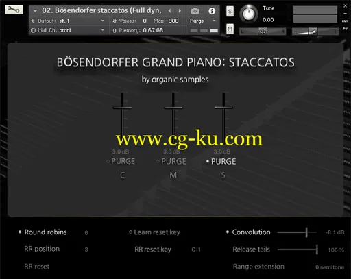 Organic Samples Boesendorfer Grand Piano Staccatos For NATiVE iNSTRUMENTS KONTAKT-DISCOVER的图片1