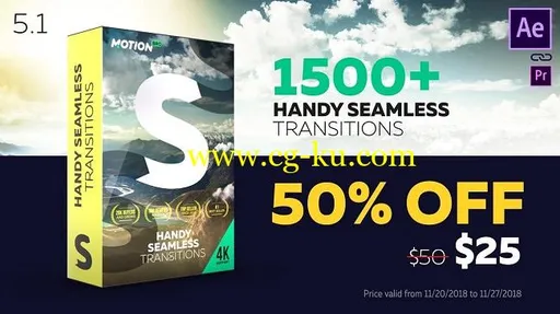 VideoHive – Handy seamless transitions pack script v5.1的图片1