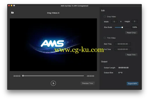 AMS Any Video To MP4 2.0.0 Multilingual MacOS的图片1