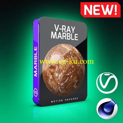 Motion Squared – V-Ray Marble Texture Pack for Cinema 4D的图片1