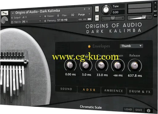 Origins Of Audio Dark Kalimba For NATiVE iNSTRUMENTS KONTAKT-DISCOVER的图片1