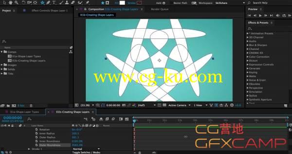 AE图形层动画教程 SkillShare–The Ultimate Guide to Shape Layers in After Effects的图片1
