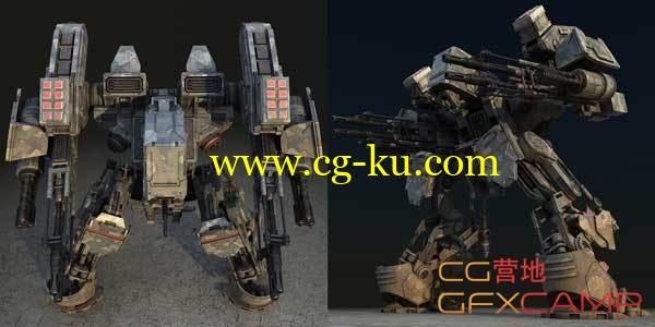 科幻机甲战士3D模型 Turbosquid Models Warrior 1 Max/Obj的图片1