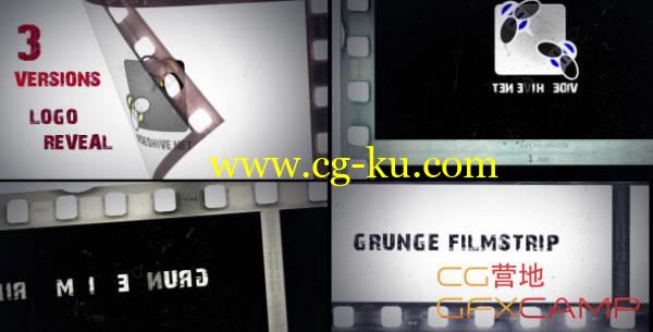 AE模板-复古电影胶片展示 VideoHive Grunge Filmstrip的图片1