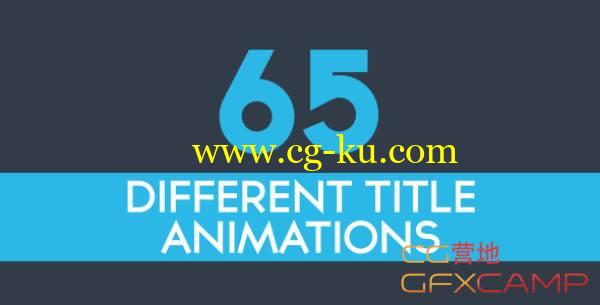 AE模板-65个运动排版文字标题动画 VideoHive 65 Minimal Title Animations的图片1
