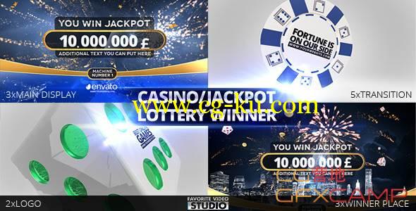 AE模板-幸运获奖赌场中奖 VideoHive Casino Jackpot Lottery Winner的图片1