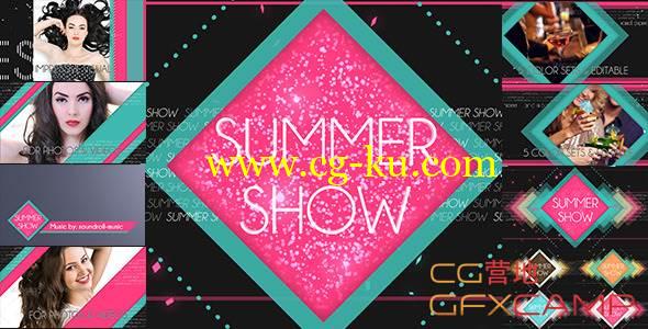 AE模板-夏天清新时尚娱乐多彩展示 VideoHive Summer Show Package的图片1