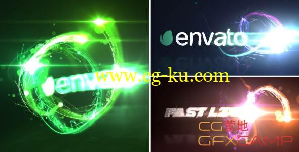 AE模板-震撼速度感光线粒子拖尾 VideoHive Fast Light Logo Reveal的图片1