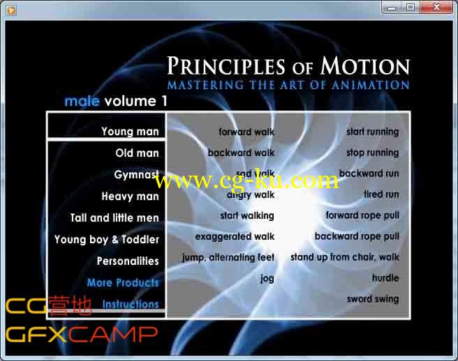 全套人物真实动作库 Principles of Motion Mastering the art of animation  54.17G的图片3