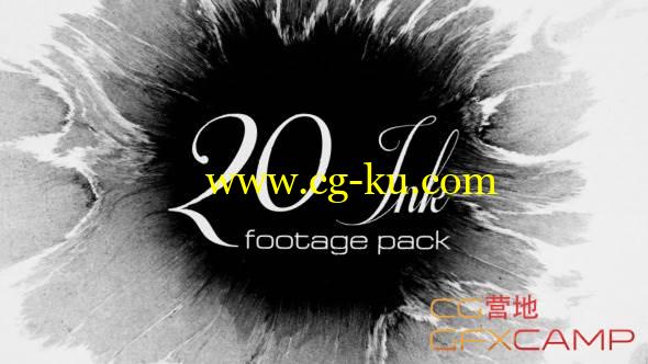 20个2.5K高清水墨滴落水中散开高清视频素材 VideoHive 20 Ink Footage Pack的图片1