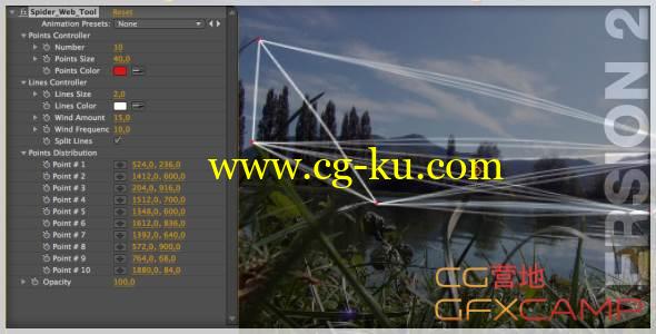 AE模板-Plexus点线跟踪工具 VideoHive Spider Web Tool的图片1