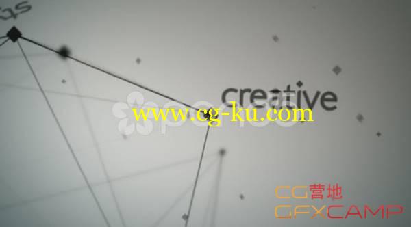 Plexus点线链接摄像机空间运动展示 Pond5 – Unique Motion Design 3D Camera Fly Through Text Titles的图片1
