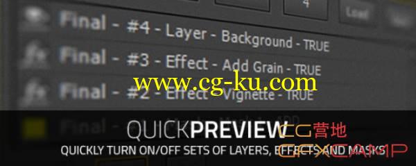 AE合成图层特效快速选择预览脚本 Aescripts Quick Preview v1.01的图片1