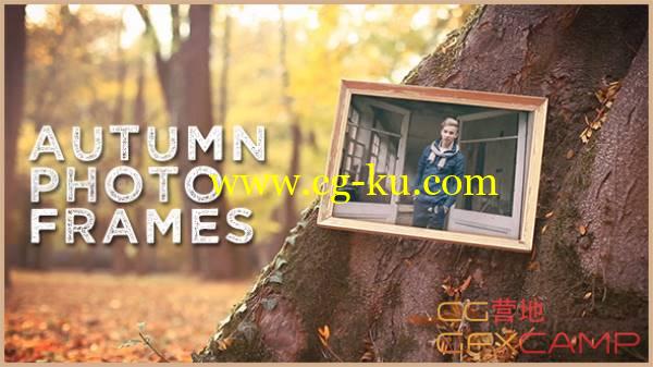 AE模板-秋天枫叶树干落叶相框图片展示 VideoHive Autumn Photo Frames的图片1