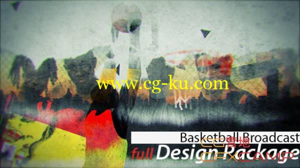 AE模板-NBA体育篮球水墨水彩晕染栏目宣传包装 VideoHive Basketball Broadcast Design的图片1