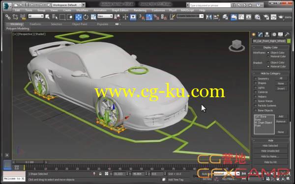 3DS MAX汽车绑定驱动教程 Udemy - 3ds Max Advanced Car Rigging的图片1