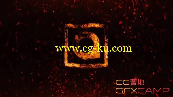AE模板-火焰汇聚钢铁游戏Logo文字定格开场 VideoHive Flame Logo的图片1